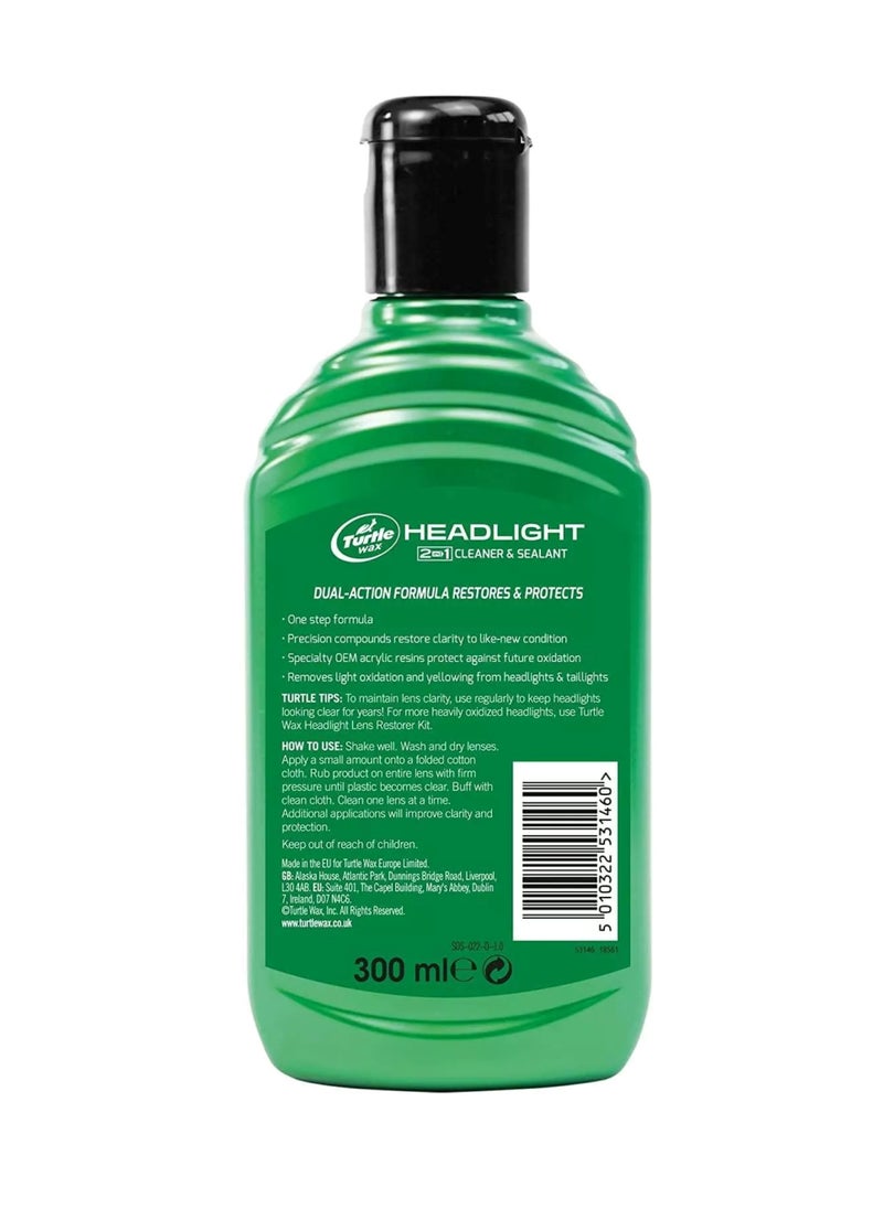 TurtleWax (2-in-1) Headlight Cleaner and Sealant  - Image 2
