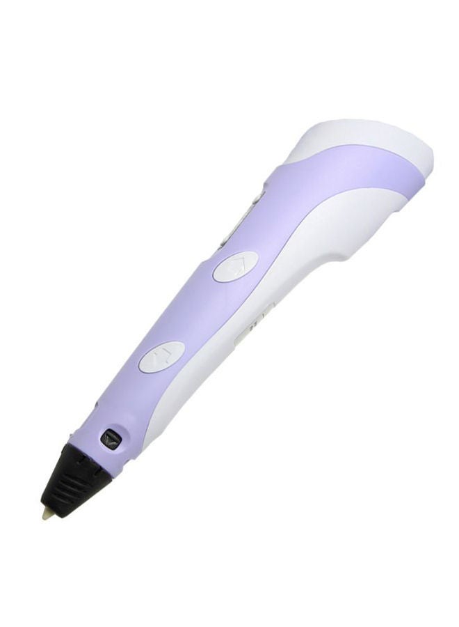 NIBEMINENT 3D Printing LED Pen With Holder Purple/White/Black