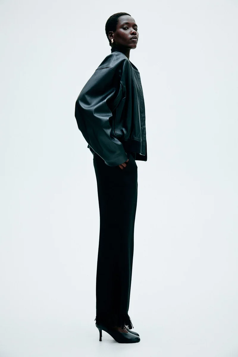 اتش اند ام Frayed-hem trousers