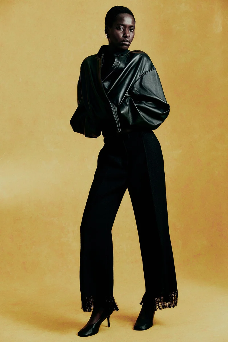 اتش اند ام Frayed-hem trousers