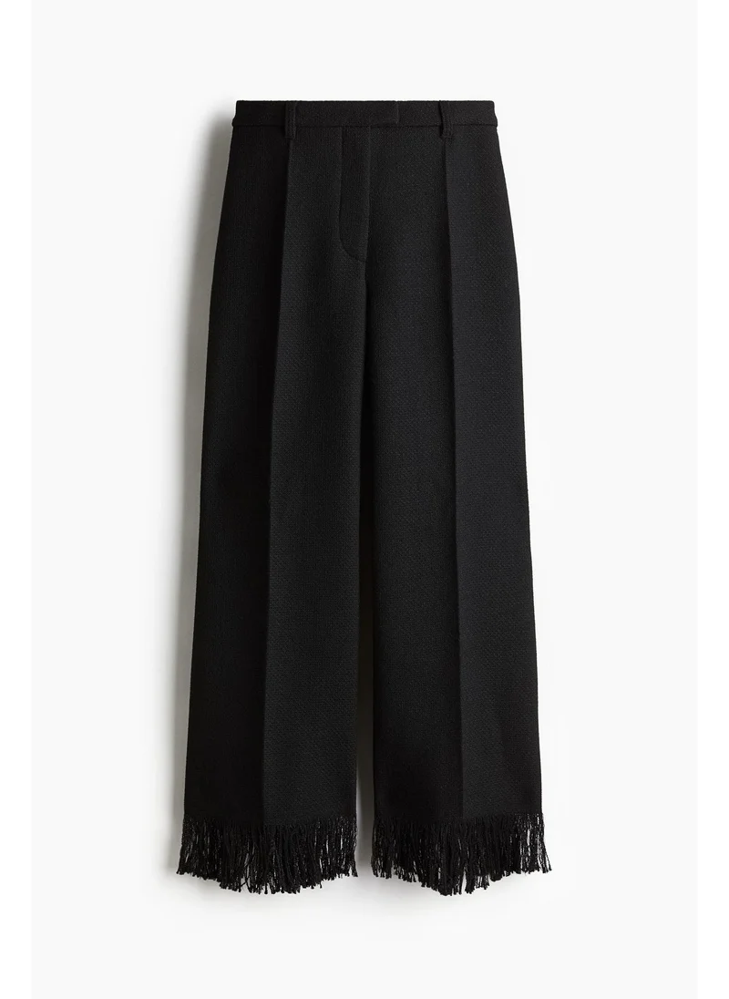 اتش اند ام Frayed-hem trousers