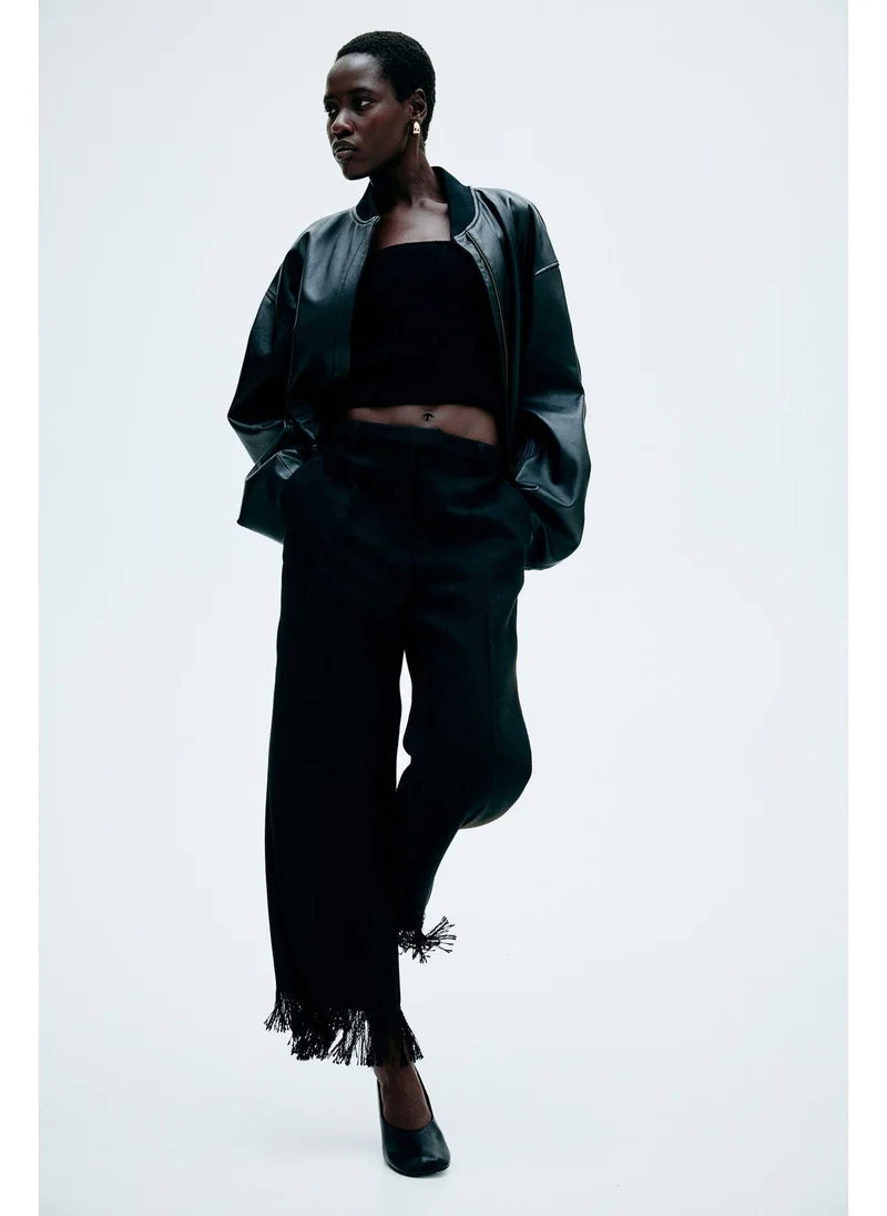 اتش اند ام Frayed-hem trousers