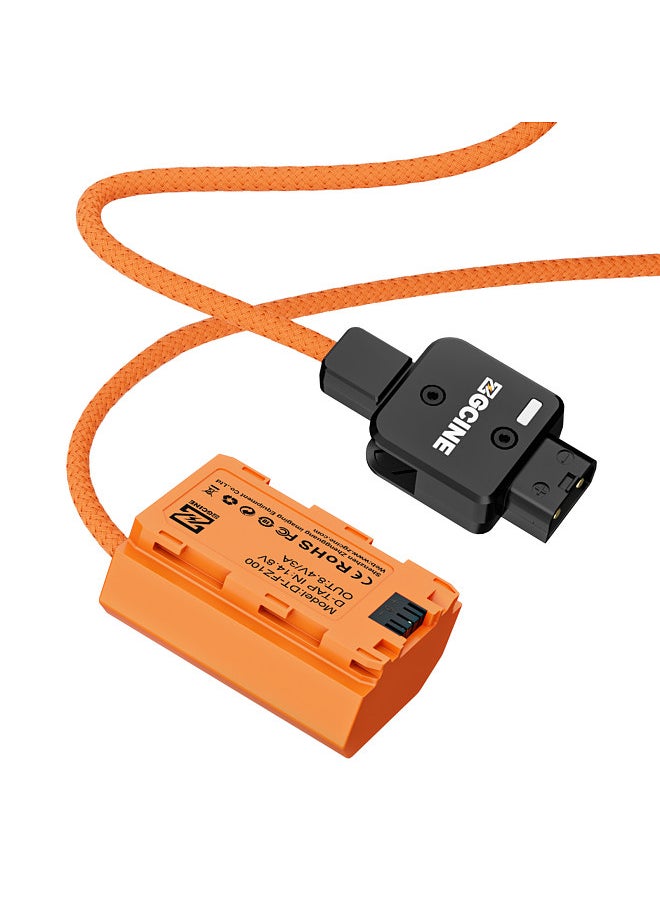 ZGCINE DT-LPE6 D-Tap to LP-E6NH Dummy Battery with Braided Wire DC Coupler Accessory  - Image 3
