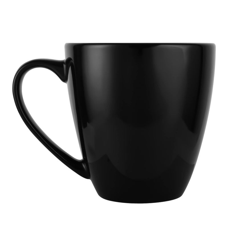 CAILIDE 39oz Large Coffee Mug Ceramic Tea Cup for Office and Home Big Capacity with Handle also for Soup Cereal and Saladblack