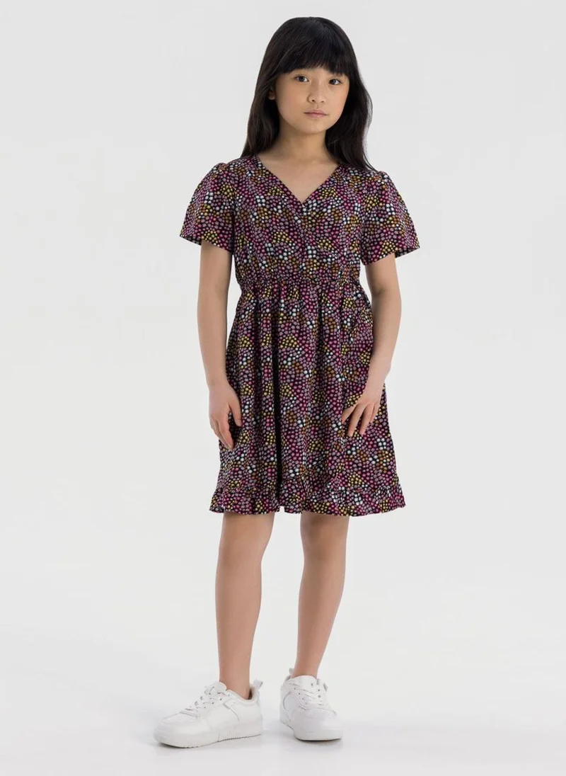 MINOTI Teen Girls Printed Wrap Dress
