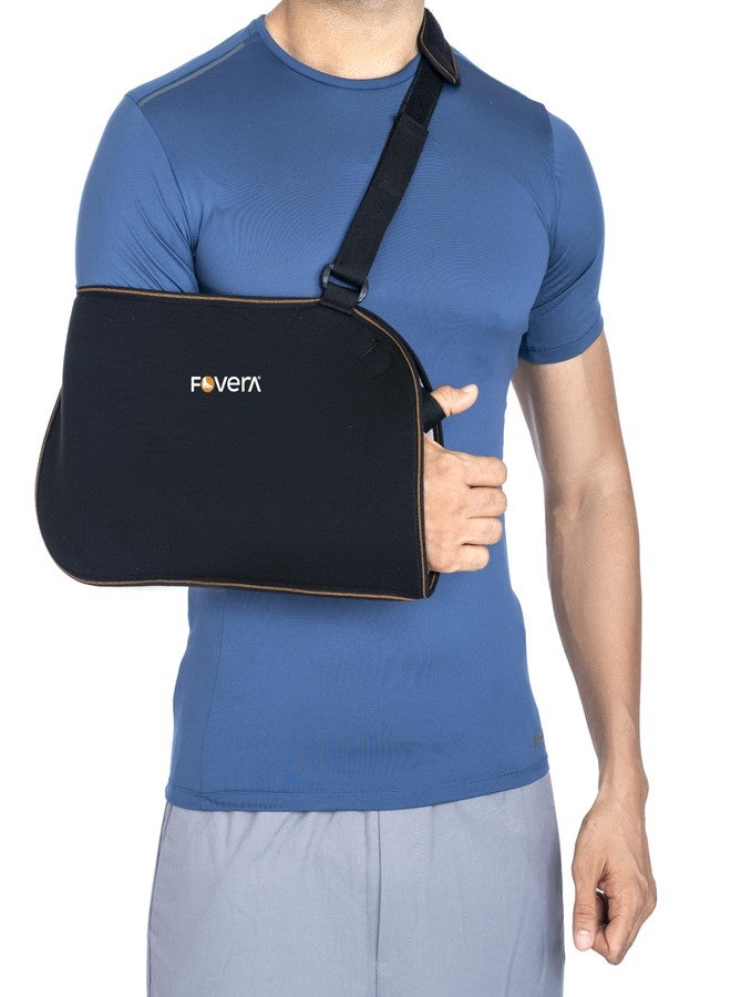 FOVERA Arm Pouch Sling (Baggy), Shoulder Support for Fracture, Immobilization, Prevents Shoulder Dislocation, Skin Friendly & Breathable Material (Size - XXL) - Image 1