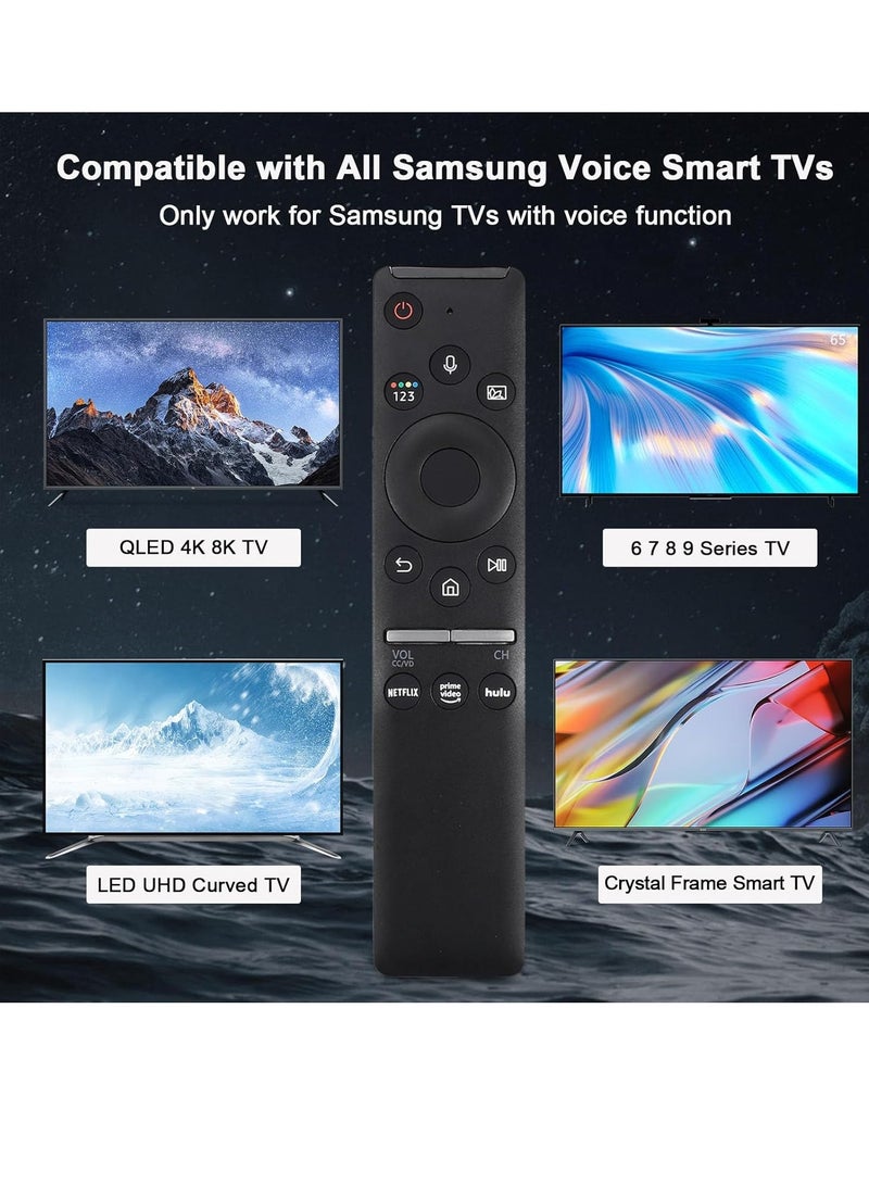 ELTRAZONE New Voice Remote Control BN59-01312A Compatible with Samsung 4K LCD LED QLED UHD Smart TVs, Samsung Series 6, 7, 8, 9 with Netflix and Prime Video Buttons, Supports Voice Function – Includes Battery" - Image 3
