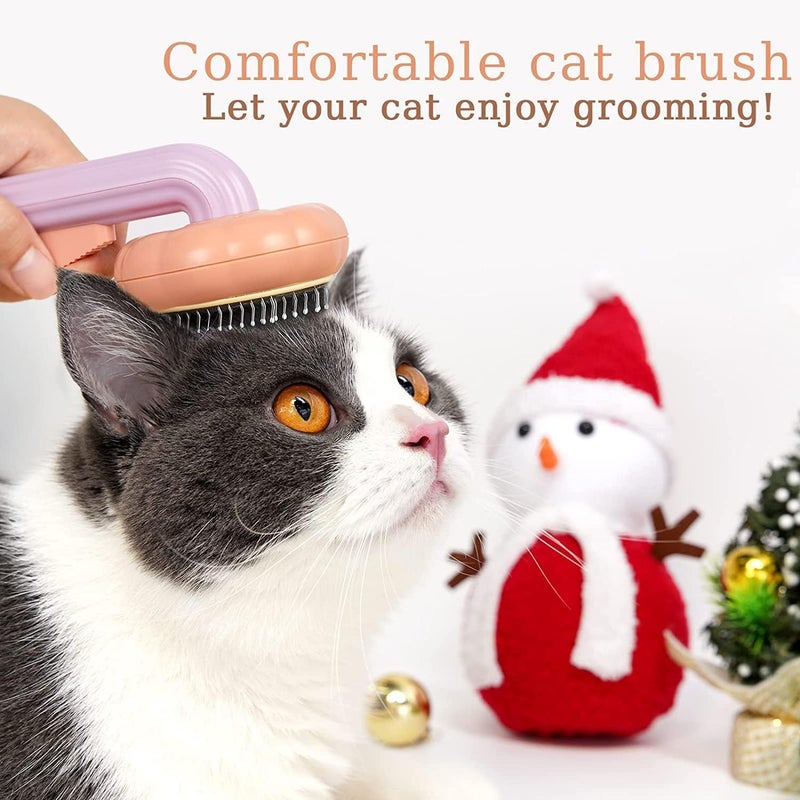 AMENDAS Self Cleaning Dog And Cat Comb- Pet Hair Remover Grooming Comb With Switch Deshedding Dog Brush To Gently Massage Pet Retriever Brush For Home - Image 5