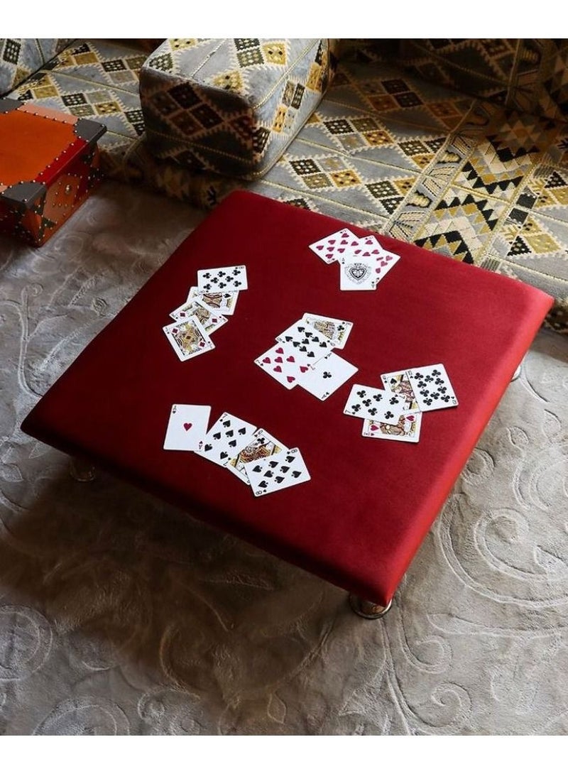 Generic Economy table from Blot Red 60x60x18 cms  - Image 4
