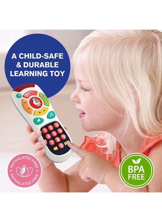 Stone and Clark My Remote, My Program – Baby Remote Control Toy for 6 Months Old Up – 20 Unique Learning Remote Buttons, Plays Baby Music Tunes, Flashing Lights, BPA Free More - Image 3