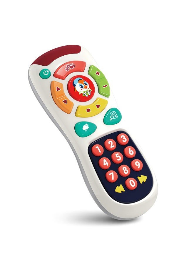 Stone and Clark My Remote, My Program – Baby Remote Control Toy for 6 Months Old Up – 20 Unique Learning Remote Buttons, Plays Baby Music Tunes, Flashing Lights, BPA Free More - Image 1