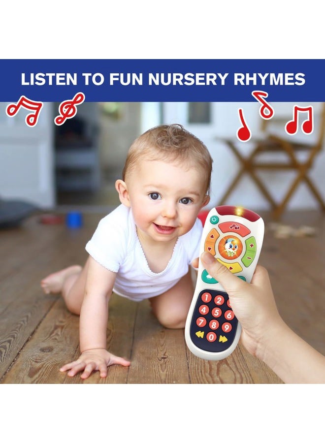 Stone and Clark My Remote, My Program – Baby Remote Control Toy for 6 Months Old Up – 20 Unique Learning Remote Buttons, Plays Baby Music Tunes, Flashing Lights, BPA Free More - Image 5