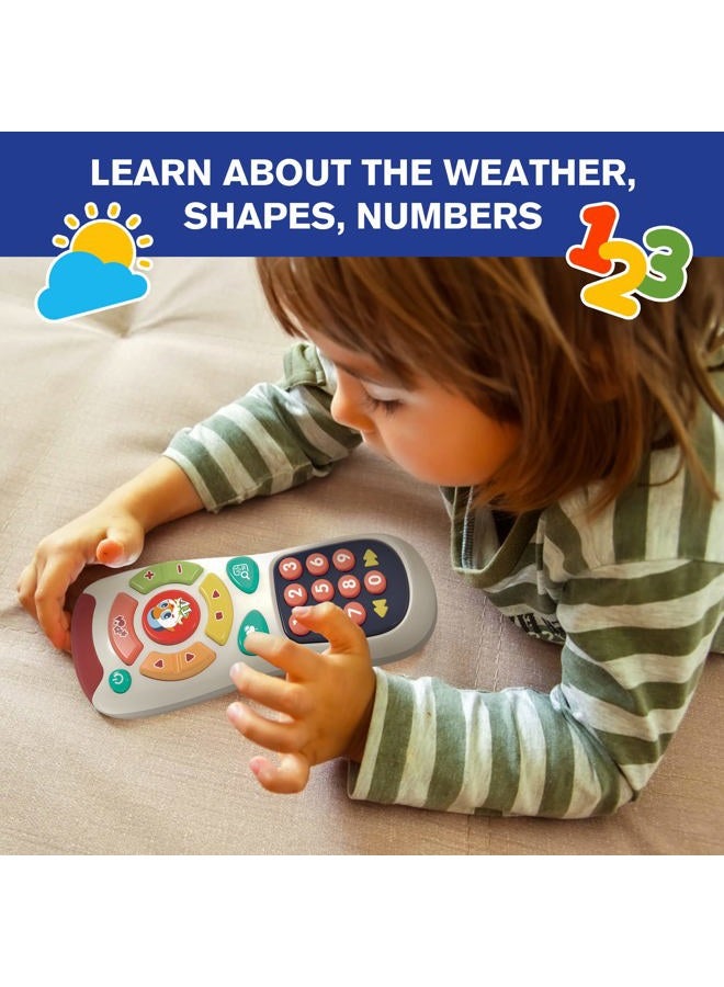 Stone and Clark My Remote, My Program – Baby Remote Control Toy for 6 Months Old Up – 20 Unique Learning Remote Buttons, Plays Baby Music Tunes, Flashing Lights, BPA Free More - Image 4