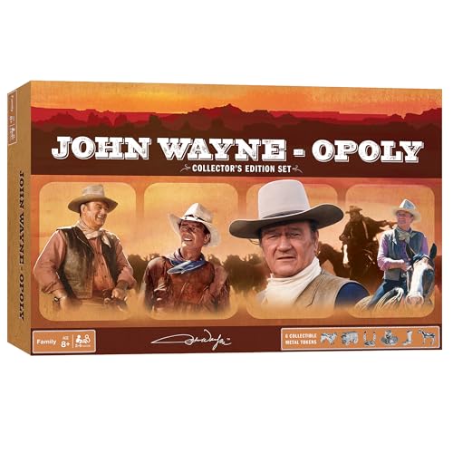 MasterPieces Opoly Board Games John Wayne Opoly Officially Licensed Board Games For Adults Kids Family - Image 1