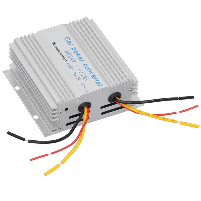 20A 24V to 12V DC Power Converter Voltage Reducer Transformer with Overload Protection for Car Bus Truck LCD TV Audio - Image 2