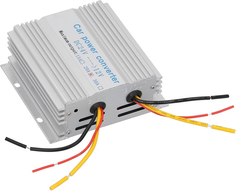 20A 24V to 12V DC Power Converter Voltage Reducer Transformer with Overload Protection for Car Bus Truck LCD TV Audio - Image 1