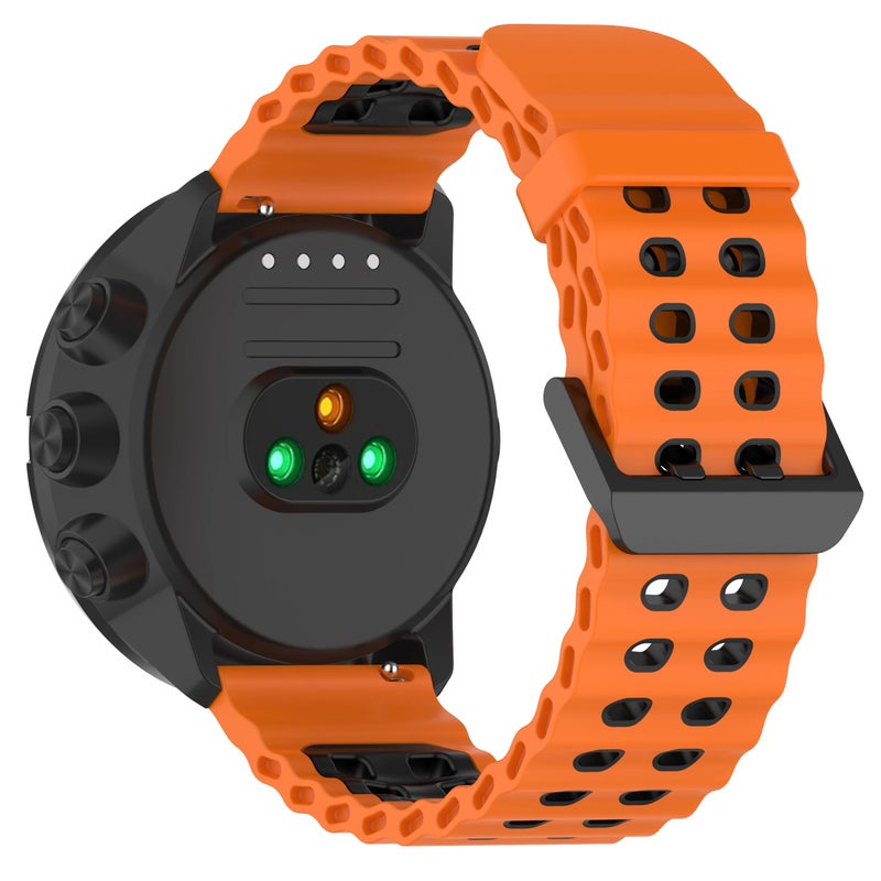 Bluejw 24mm Quick Release Rubber Watch Strap Replacement for Suunto 9 Baro Copper / Spartan Series – Durable, Comfortable 24mm Smartwatch Band - Image 2