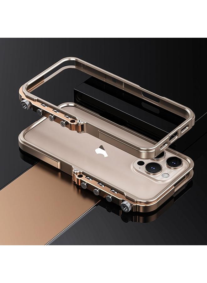 erorex Case For iPhone 16 Pro Max Mechanical Armor Creative Metal Frame Aluminum Alloy Phone Case - Image 1