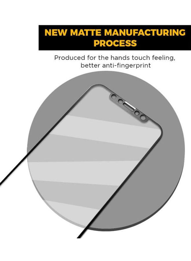 نيبمينينت عبوة من 4 لاصقات حماية نانو للشاشة وعدسة الكاميرا بلون غير لامع لهاتف أبل آيفون 12 شفاف/ أسود - Image 2