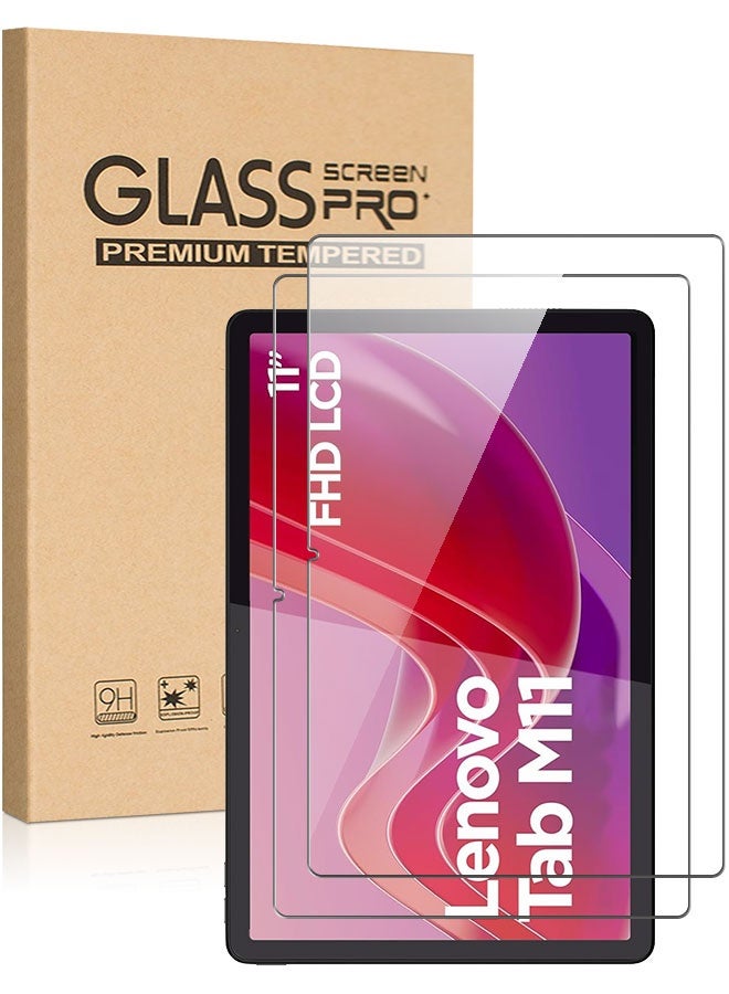 Tersely [2 Pack] Screen protector for Lenovo Tab M11 (11 inch 2024), Tempered Glass Screen Protector for Tablet Lenovo Tab M11 2024, Anti-Scratch - Image 1
