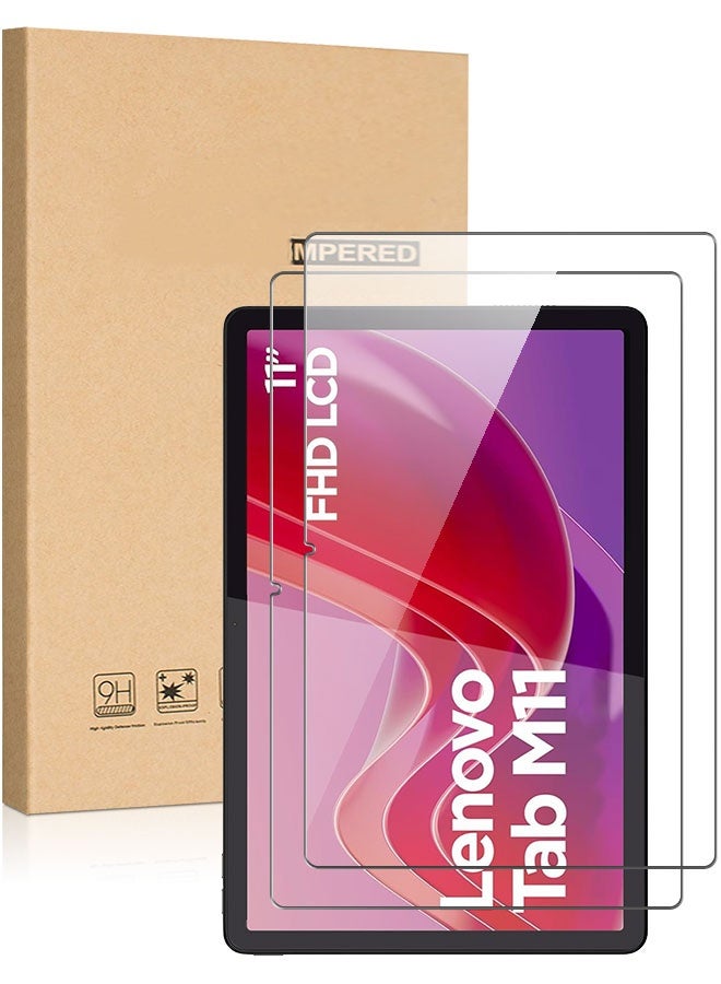 Tersely [2 Pack] Screen protector for Lenovo Tab M11 (11 inch 2024), Tempered Glass Screen Protector for Tablet Lenovo Tab M11 2024, Anti-Scratch - Image 1