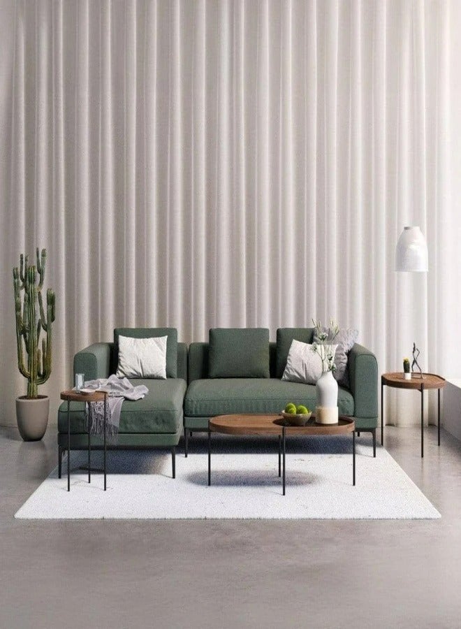 HODGE Sofa size 220x85 cumin color made of durable Swedish wood and Super Soft fabric, Safa Al Madinah - Image 1