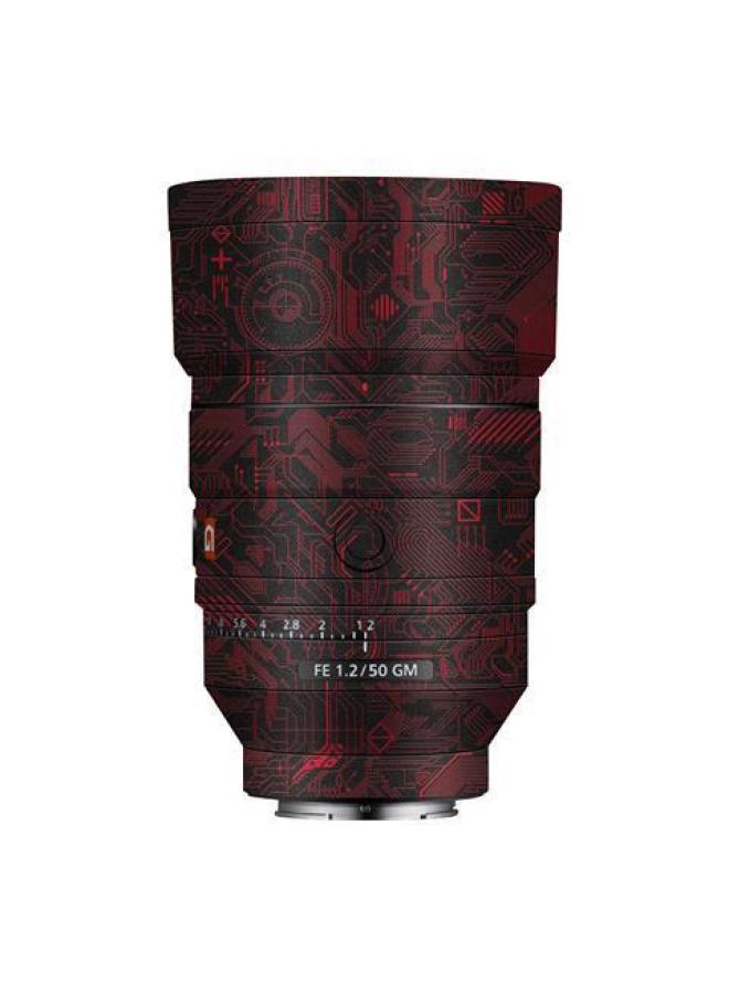 Suitable For Sony FE50F1.2GM Protective Film Lens Sticker Sticker Color Change Film SLR Body Protective Film-Color:Circuit Gold - Image 3