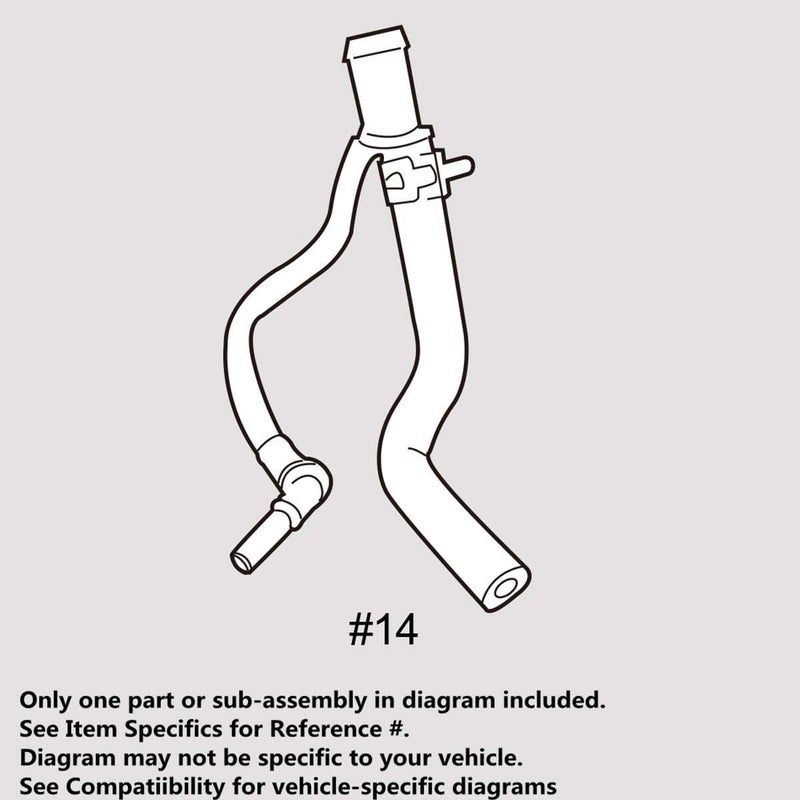 TIKSCIENCE Water Pump Hose Replace LR012636 Fit for Land Rover Range Rover 2010-2013 5.0L LR4, Engine Cooling Climate Control Rubber Parts Resist Cracking and Leaking - Black - Image 2