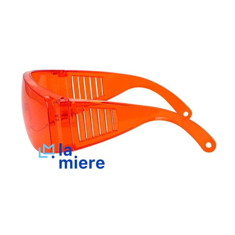 LA MIERE Curing Light Orange Glasses Dental, Teeth Whitening Safety Glasses, Dental Eyewear LED Protective Goggles, 1 Pack - Image 5