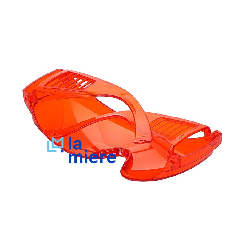 LA MIERE Curing Light Orange Glasses Dental, Teeth Whitening Safety Glasses, Dental Eyewear LED Protective Goggles, 1 Pack - Image 4