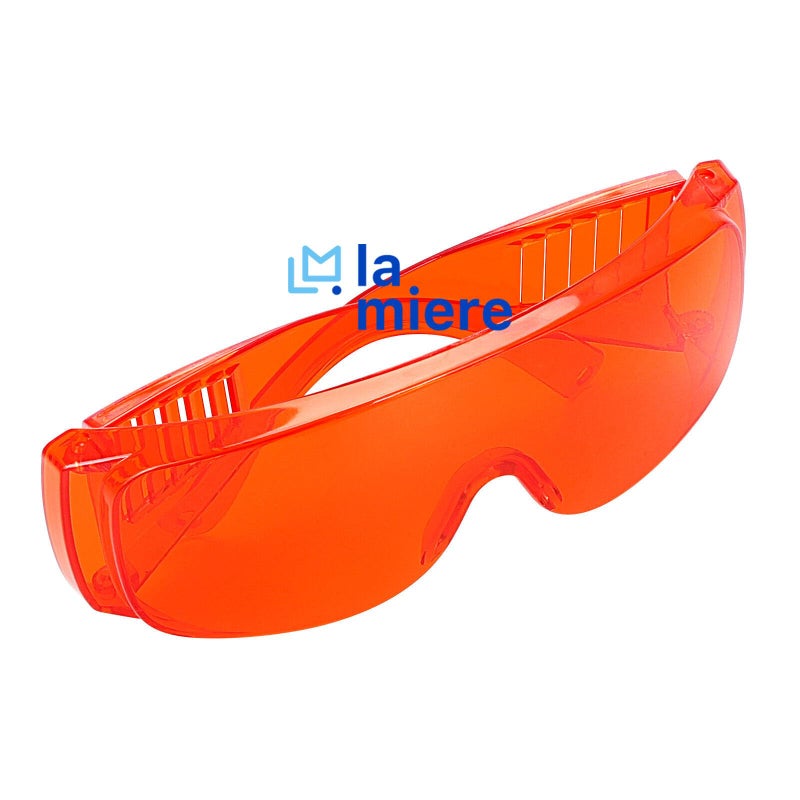 LA MIERE Curing Light Orange Glasses Dental, Teeth Whitening Safety Glasses, Dental Eyewear LED Protective Goggles, 1 Pack - Image 3