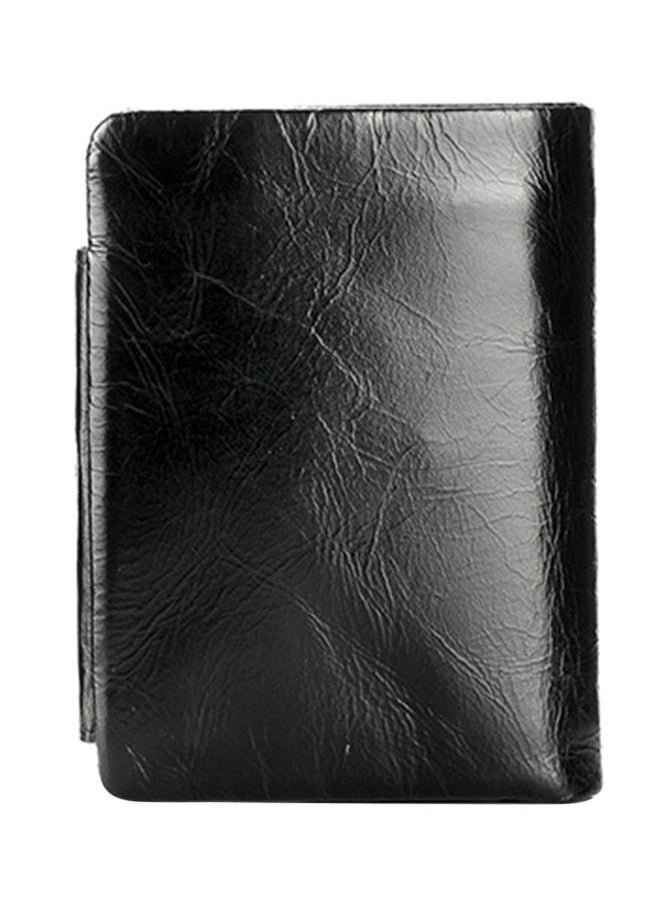 CONTACTS - Leather Trifold Wallet Black - Image 1