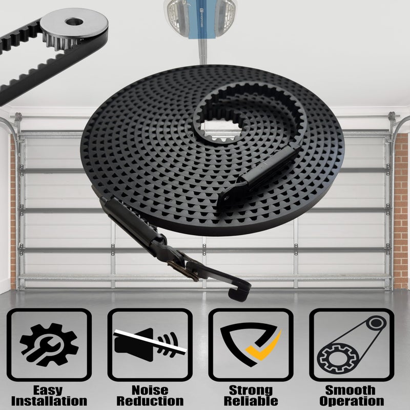 Blesseras Garage Door Drive Belt 41A5434-11 Replacement for 7ft Door Compatible with Chamberlain/LiftMaster/Sentex Garage Door Opener, Quiet Durable Drive Belt, Total Length 234'' - Image 4