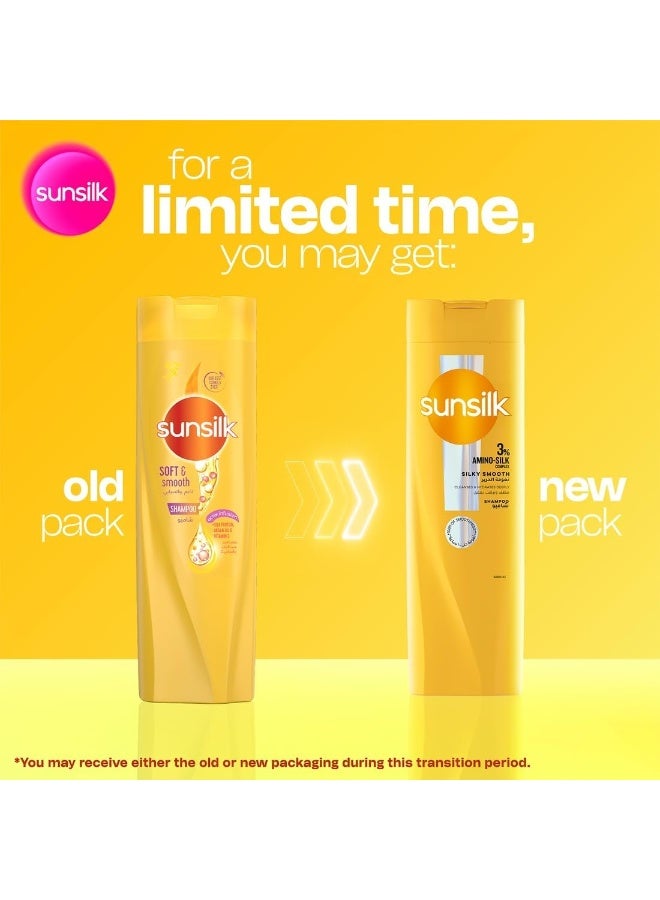 Sunsilk 3% Amino-Silk Silky Smooth Shampoo 350ml Pack Of 2 - Image 2