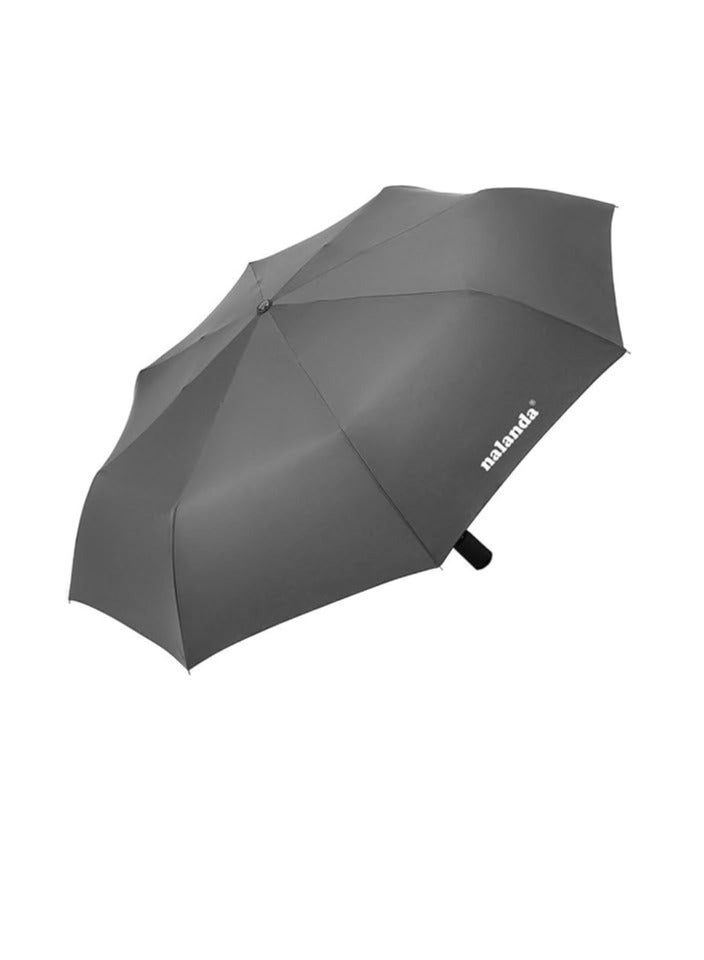 NALANDA NALANDA Automatic Folding Travel Umbrella Auto Open and Close Umbrella Folding Portable Compact Umbrella for Sun & Rain Men and Women, GRAY, 35 x 7 x 7 cm  - Image 1