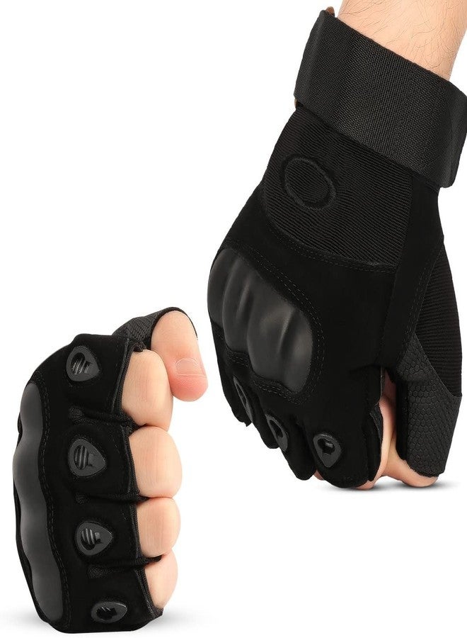 GymWar Weight Lifting Gym Gloves - Rubber Padded Gloves for Men Women Workout | Weight Lifting Straps for Heavy Lifting Unisex (Free Size) (Black) - Image 3