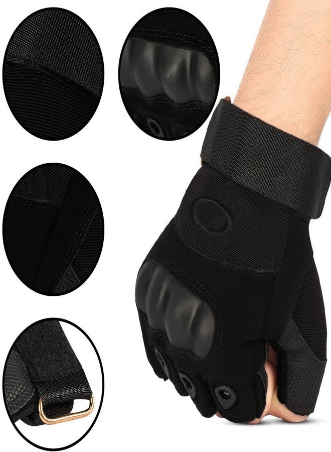 GymWar Weight Lifting Gym Gloves - Rubber Padded Gloves for Men Women Workout | Weight Lifting Straps for Heavy Lifting Unisex (Free Size) (Black) - Image 5