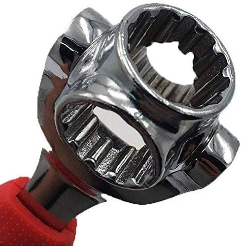 TERXA TERXA Multi Function Socket Wrench Tool With 360 Degree Rotating Head Wrench Works With Spline Bolts Magnetic Spanner Tool For HomeGarageVehicle Pack of 1Multicolor  - Image 5