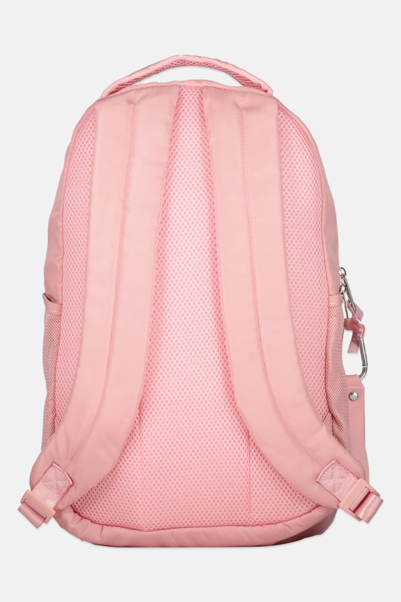 Bearpaw Women Front Bungee Cord Brand Logo Backpack 40 H x 27 L x 13 W cm, Pink - Image 2