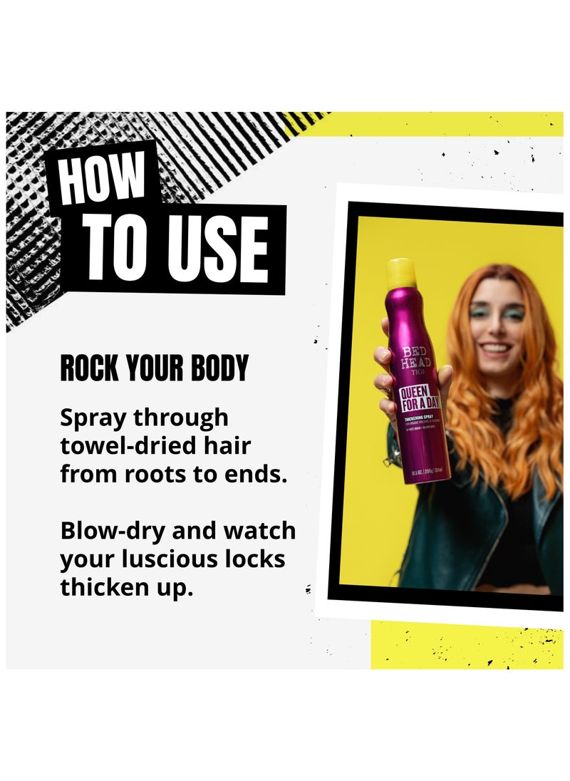Bed Head Tigi Queen For A Day Thickening Spray for Insane Volume & Texture  - Image 4