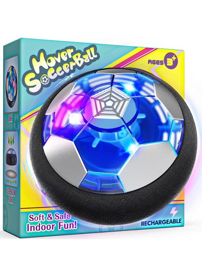 freecat Outdoo Hover Soccer Ball Boy Toys, Rechargeable Air Soccer Indoor Floating Soccer Ball with LED Light and Upgraded Foam Bumper Perfect Birthday for Kids Girls Toddler No AA Battery Needed - Image 1
