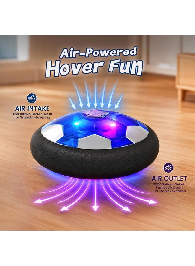 freecat Outdoo Hover Soccer Ball Boy Toys, Rechargeable Air Soccer Indoor Floating Soccer Ball with LED Light and Upgraded Foam Bumper Perfect Birthday for Kids Girls Toddler No AA Battery Needed - Image 3