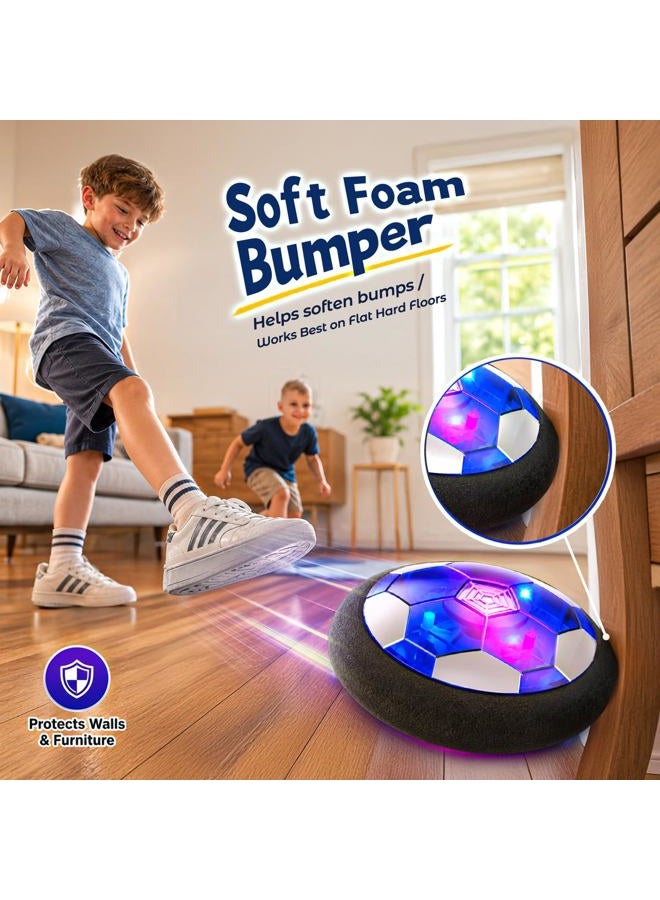 freecat Outdoo Hover Soccer Ball Boy Toys, Rechargeable Air Soccer Indoor Floating Soccer Ball with LED Light and Upgraded Foam Bumper Perfect Birthday for Kids Girls Toddler No AA Battery Needed - Image 5