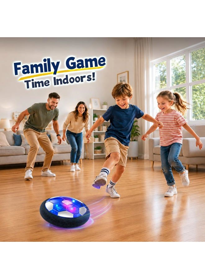 freecat Outdoo Hover Soccer Ball Boy Toys, Rechargeable Air Soccer Indoor Floating Soccer Ball with LED Light and Upgraded Foam Bumper Perfect Birthday for Kids Girls Toddler No AA Battery Needed - Image 2