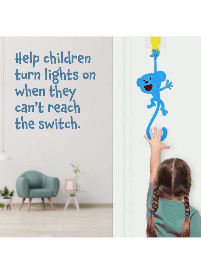 IMPRESA [3 Pack] Monkey Light Switch Extender For Kids With Easy Grab Tail Toddler Light Switch Extender For Potty Training Safe And Durable Light Switch For Toddlers Easy To Install Light Switch Cover - Image 3