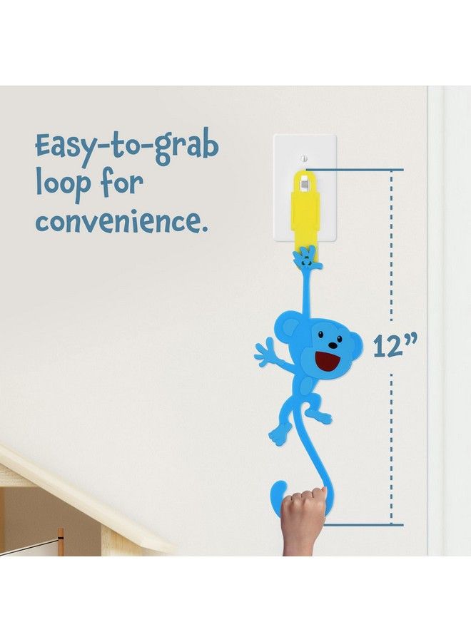 IMPRESA [3 Pack] Monkey Light Switch Extender For Kids With Easy Grab Tail Toddler Light Switch Extender For Potty Training Safe And Durable Light Switch For Toddlers Easy To Install Light Switch Cover - Image 4