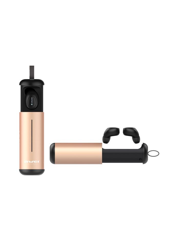 NIBEMINENT Bluetooth In-Ear Earphones Rose Gold/Black - Image 3