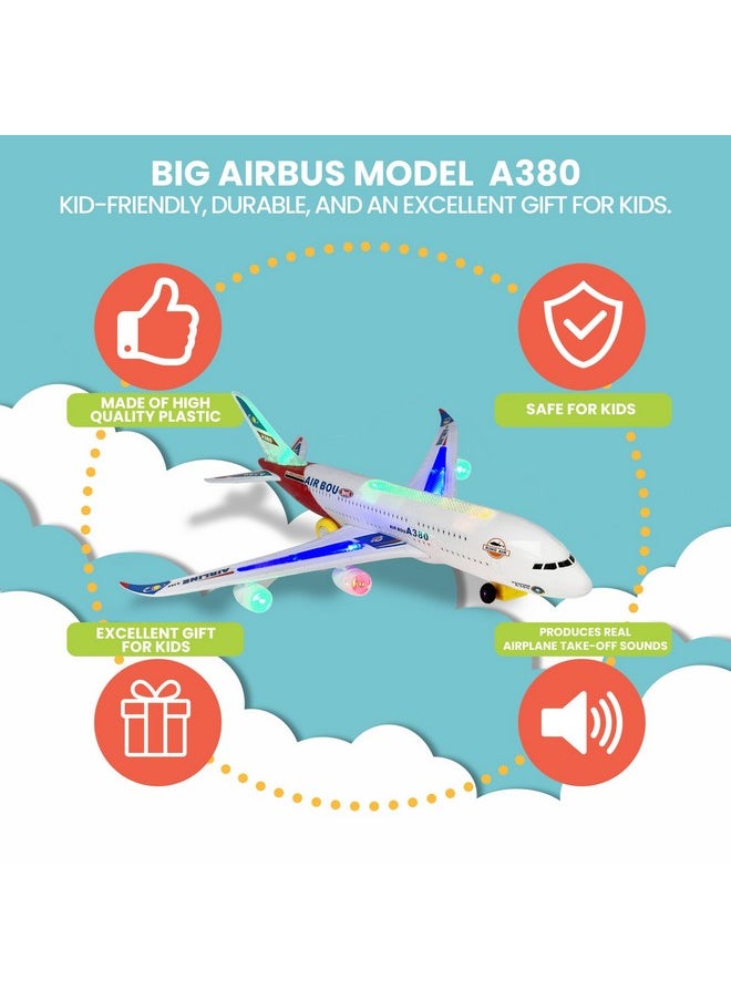 Kidsthrill Kidsthrill Airplane Toy with Bump & Go, Flashing Lights & Sounds - For Boys & Girls Age 3-12  - Image 5