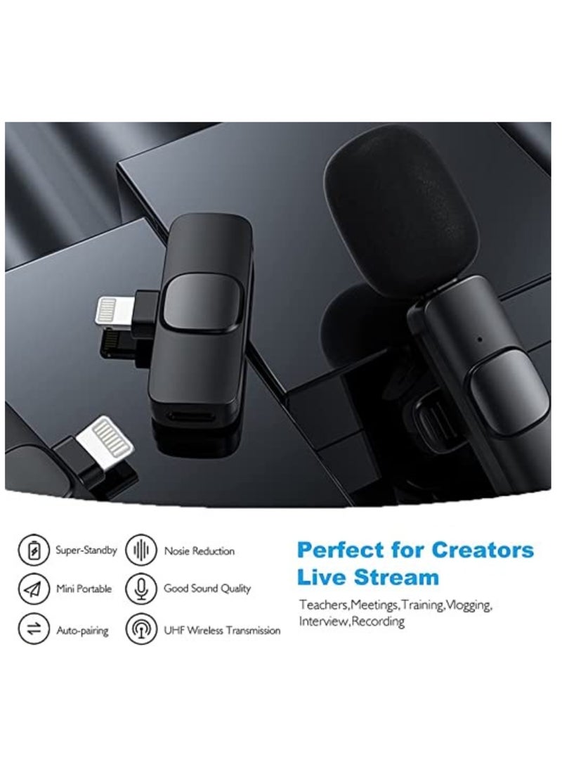 ELTRAZONE ميكروفون لافاليير لاسلكي لجهاز آيفون وآيباد ميني - ميكروفون ليوتيوب وفيسبوك لايف وتيك توك وفلوغ وزوم لتسجيل الفيديو - تقليل الضوضاء/لا حاجة لتطبيق أو بلوتوث - Image 2