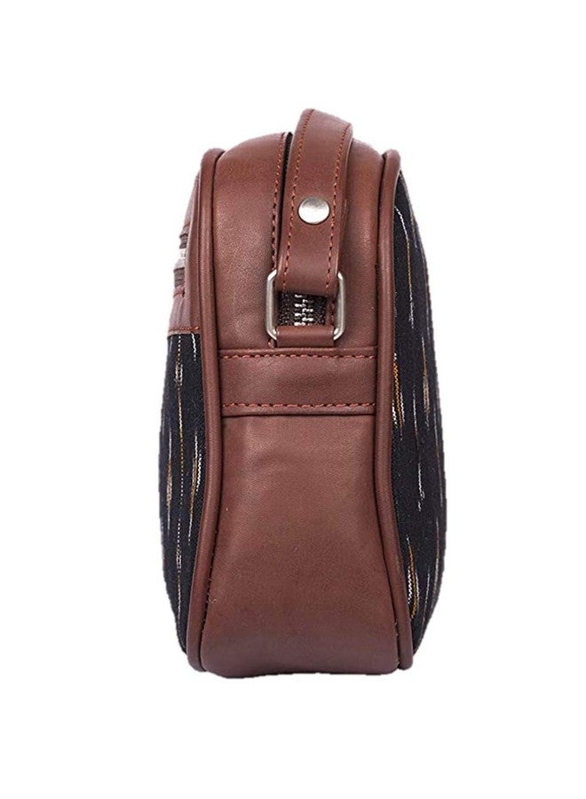 ZOUK Sling Bag | Crossbody Bags for Women | Women's Handbags | Stylish | Vegan Leather Evening Bag | Travel & Office Use | Purse and Wallet | Ikat GreRe Print - Image 4